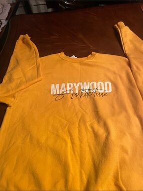 Hanes Women's Yellow Marywood Script Sweatshirt